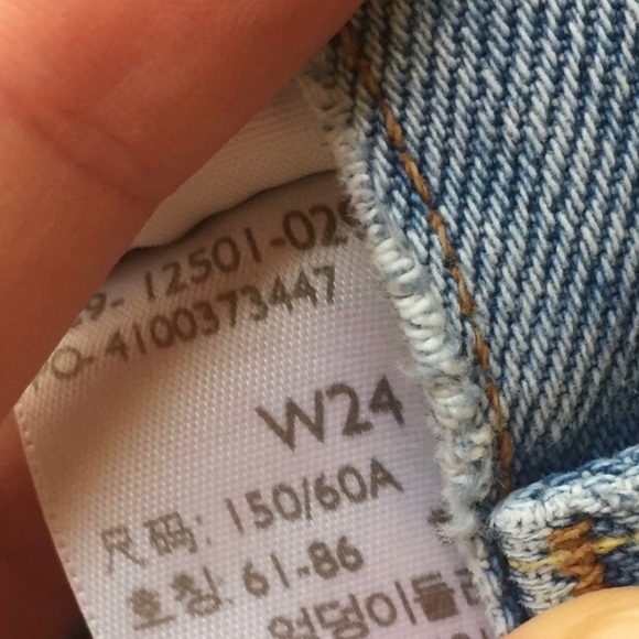 Levis 5 button 501 high rise shorts - Picture 7 of 7